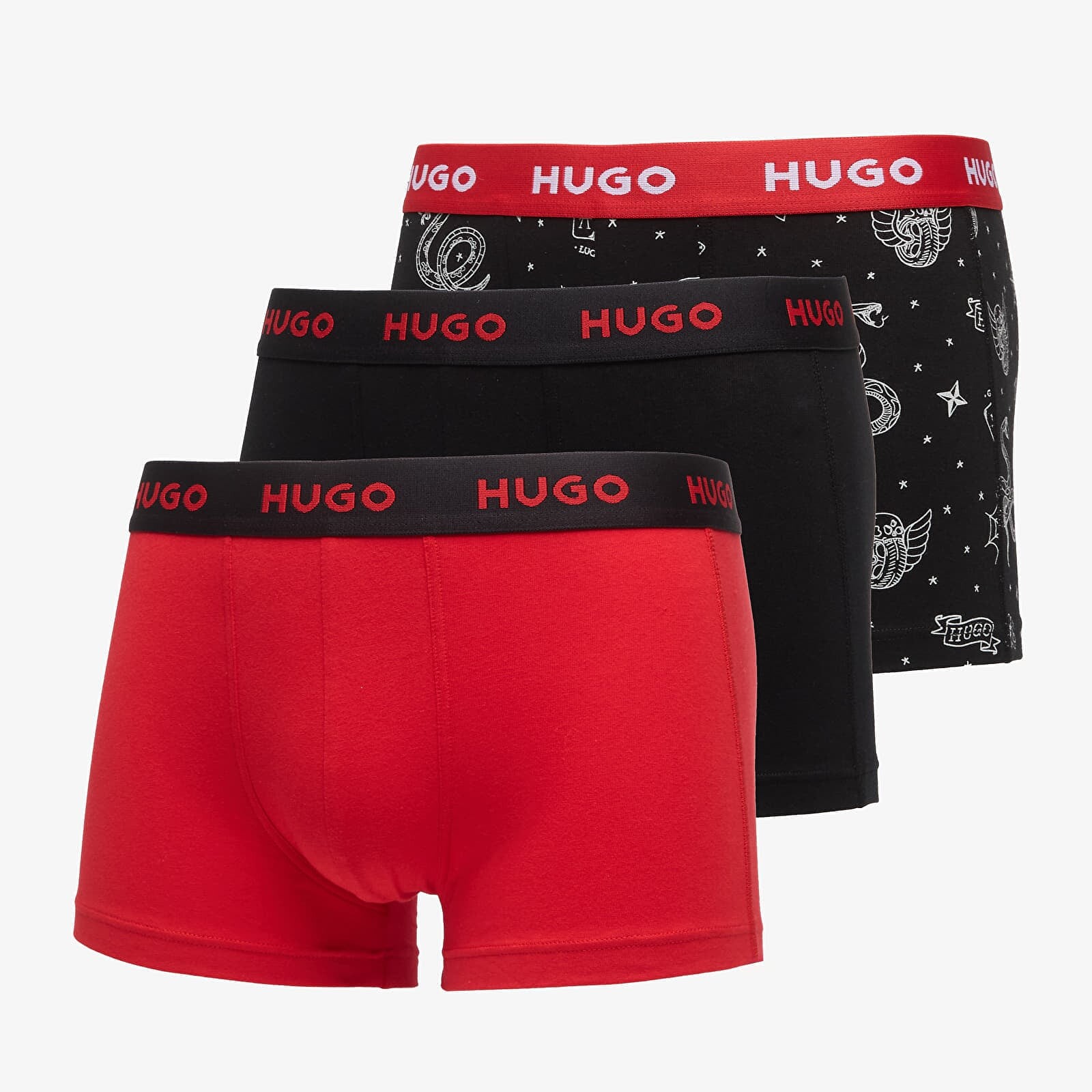 Trenírky Hugo Boss Trunk 3-Pack Design Multicolor XXL