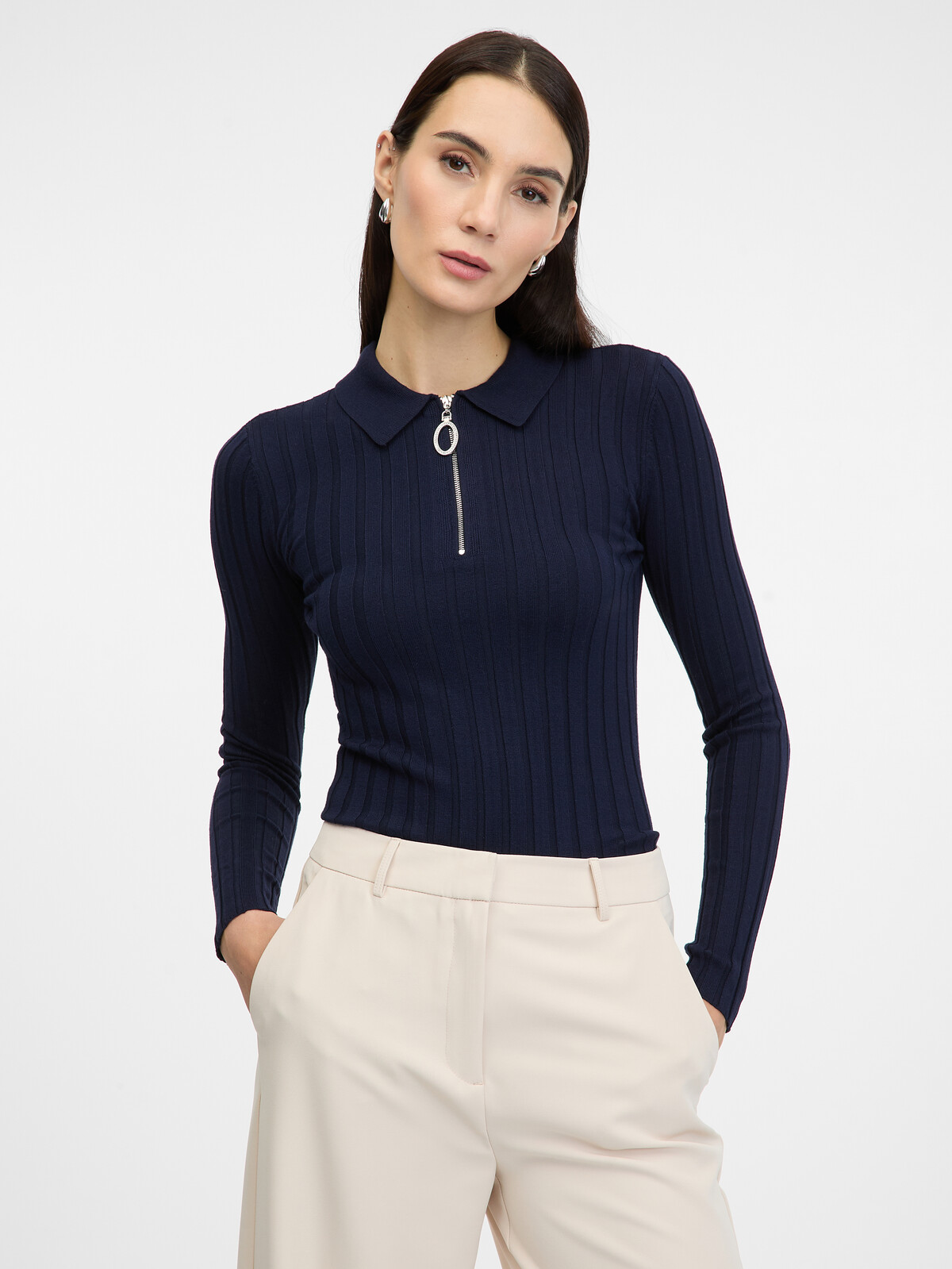 Navy blue women's sweater ORSAY - Women's