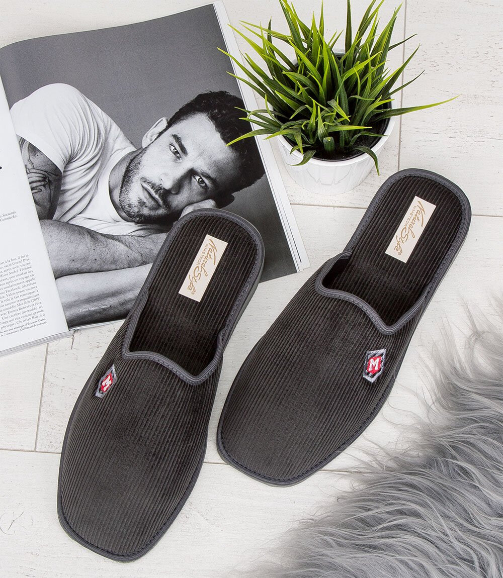 NS-401 Pánske papuče šedé