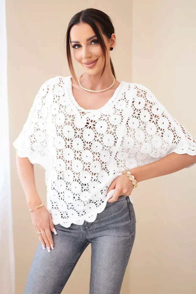 Dámsky sveter s gombíkmi a dlhým rukávom čierny