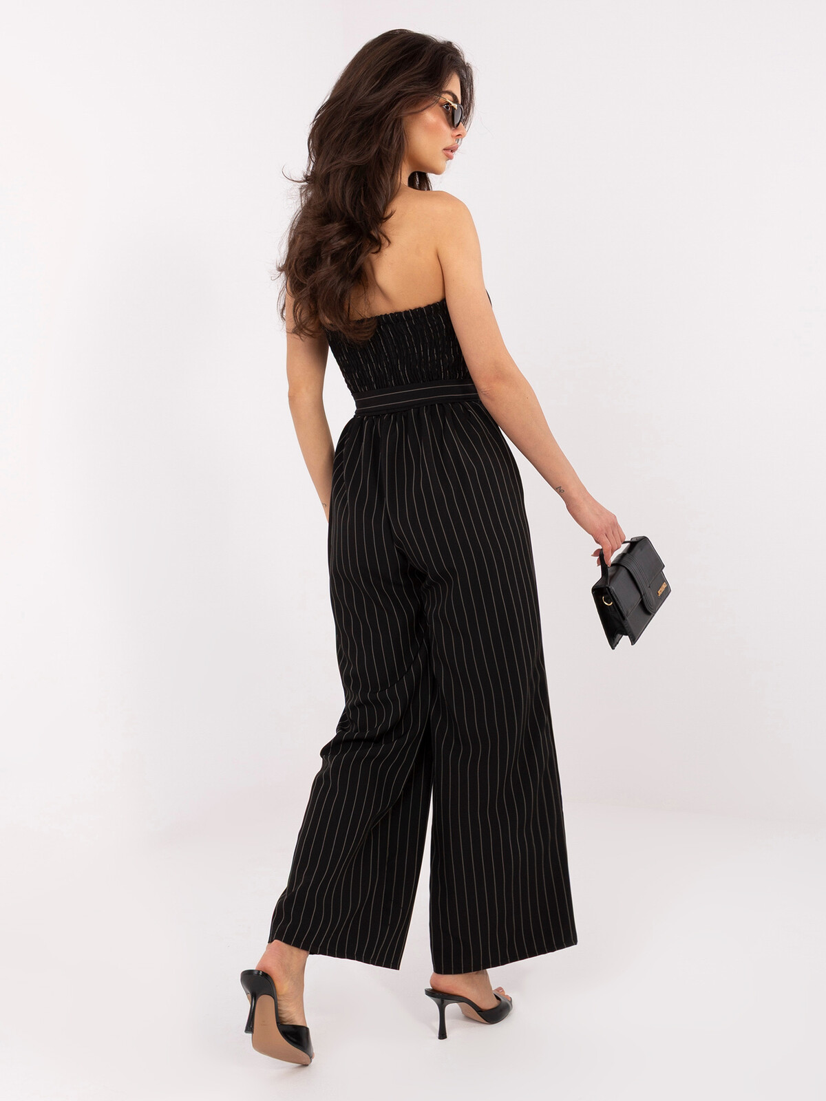 Čierny elegantný bandeau overal