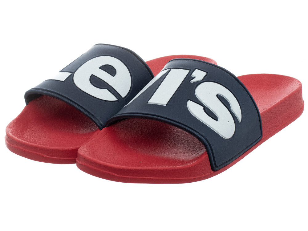 Levi's - Dámske žabky June L Navy Red