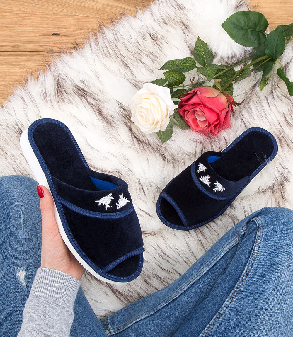 Dámske papuče Natural Style NS-054 modré