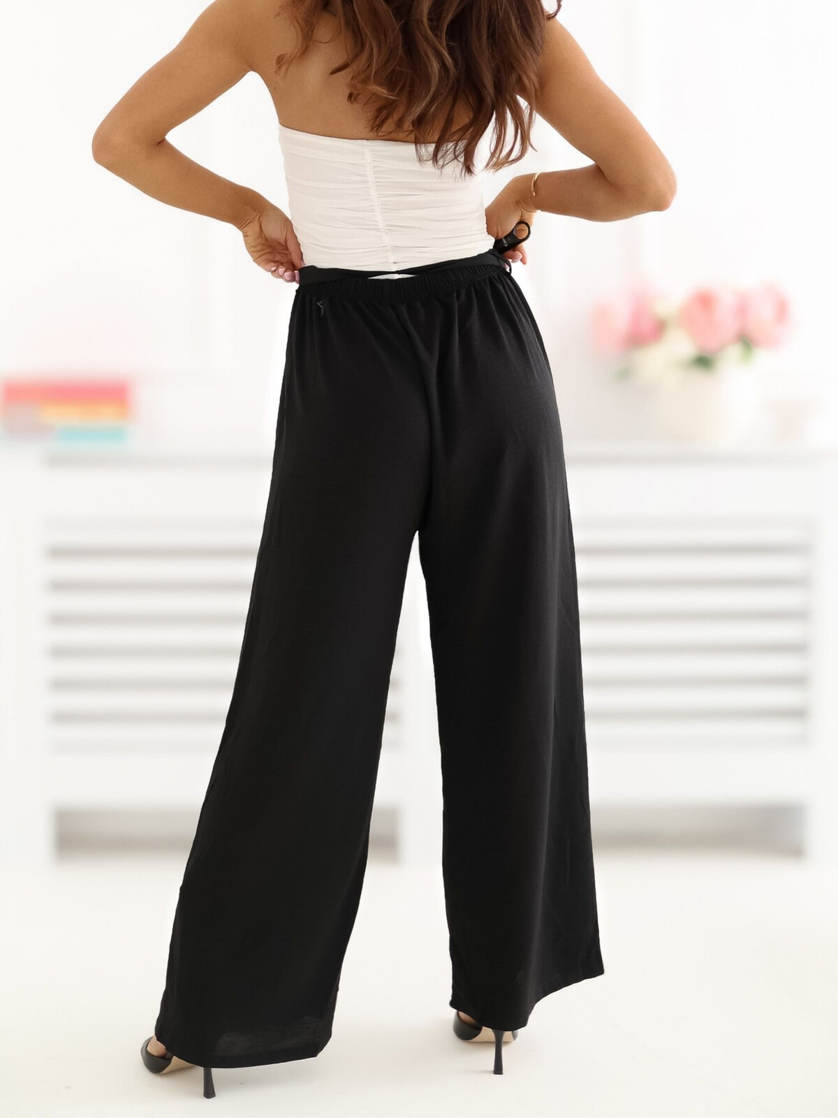 Čierne letné nohavice 7/8