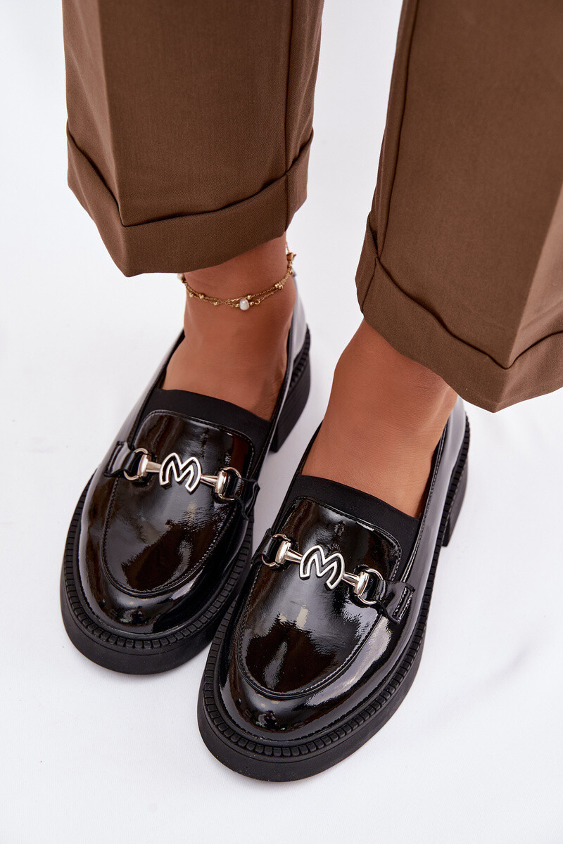 Kožené lakované mokasíny Vinceza