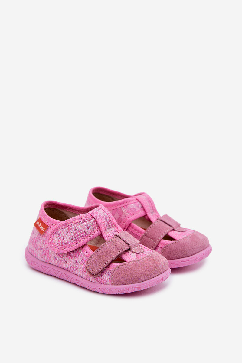 Detské trblietavé šľapky Milami s Velcro