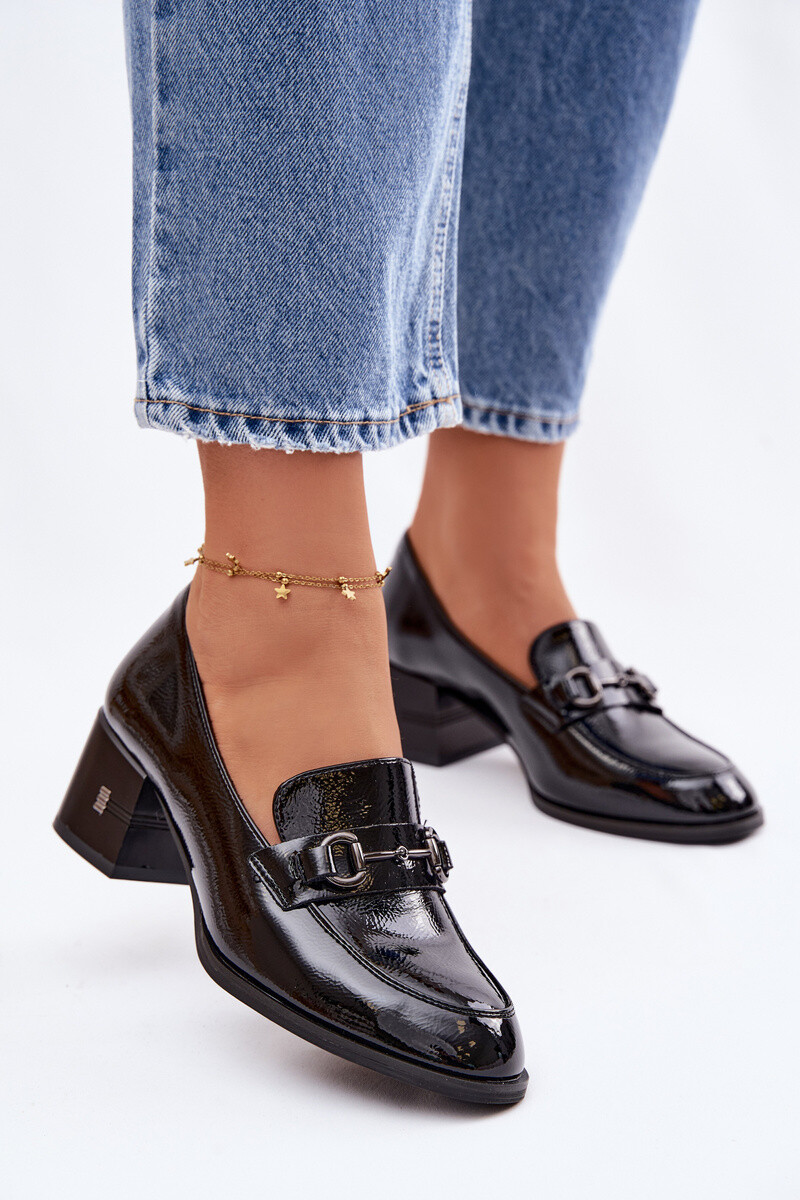 Dámske kožené lakované lodičky Vinceza