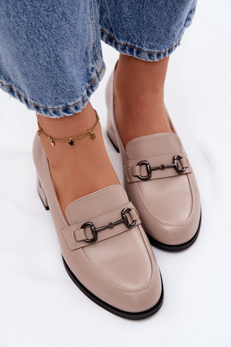 Dámske kožené lodičky s podpätkom Vinceza