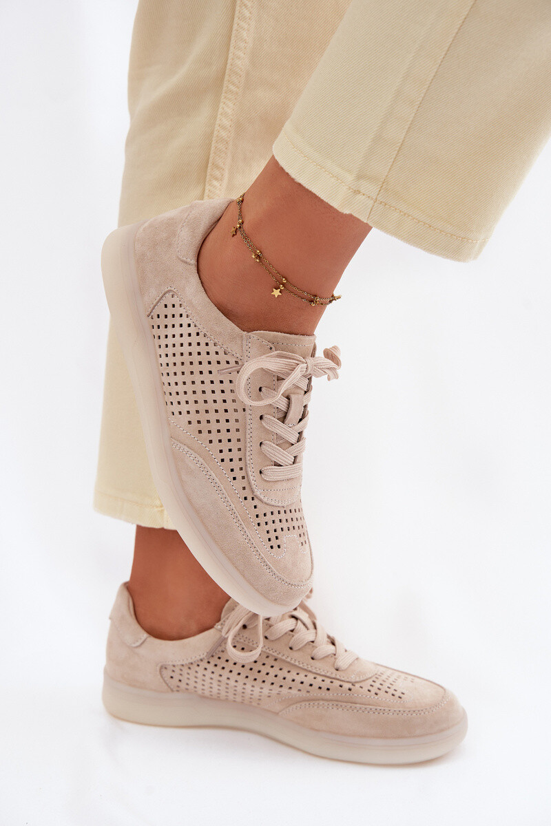 Dámske semišové tenisky Boto Almora béžové