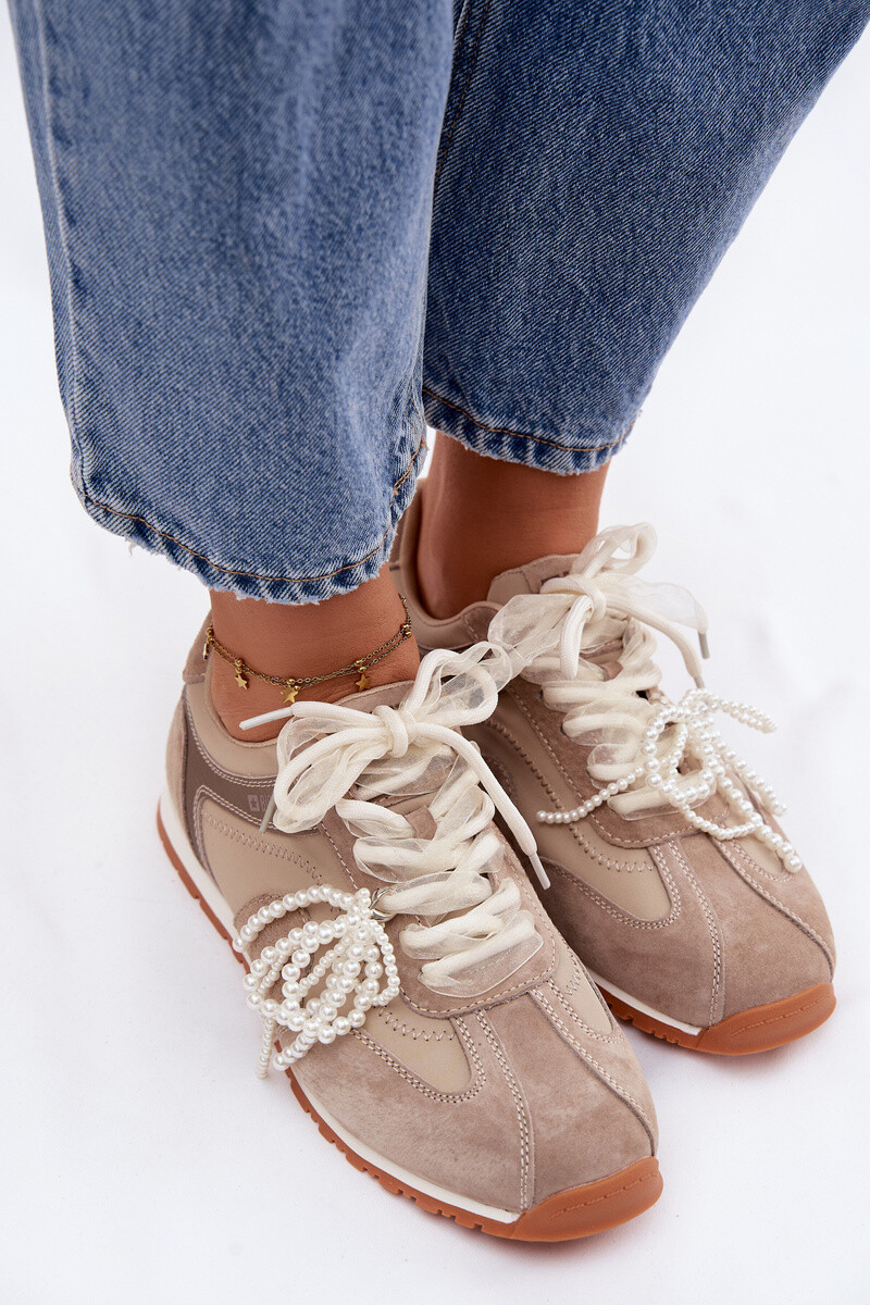 Kožené semišové tenisky Big Star