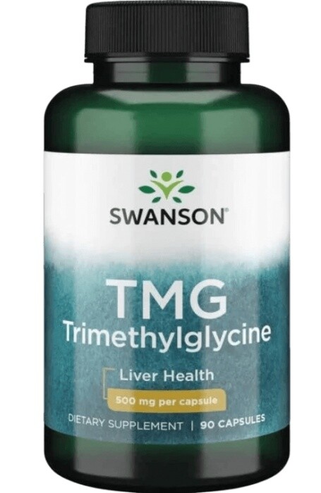 Swanson tmg trimethylglycine 500 mg 90 kapslí