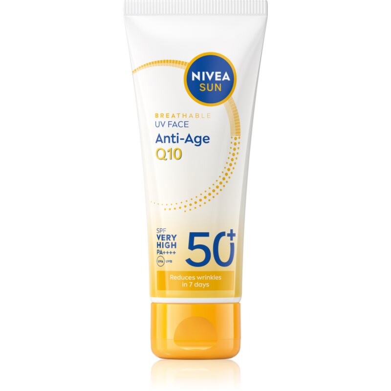 NIVEA SUN Anti-Age Q10 pleťový krém na opaľovanie s protivráskovým účinkom SPF 50+ 40 ml