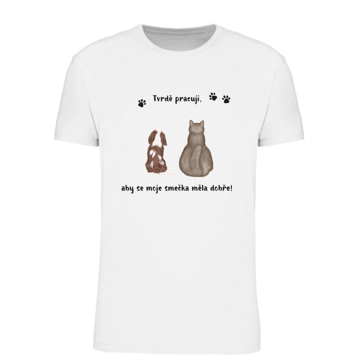 Personalizované pánské tričko s ilustrací zvířátek