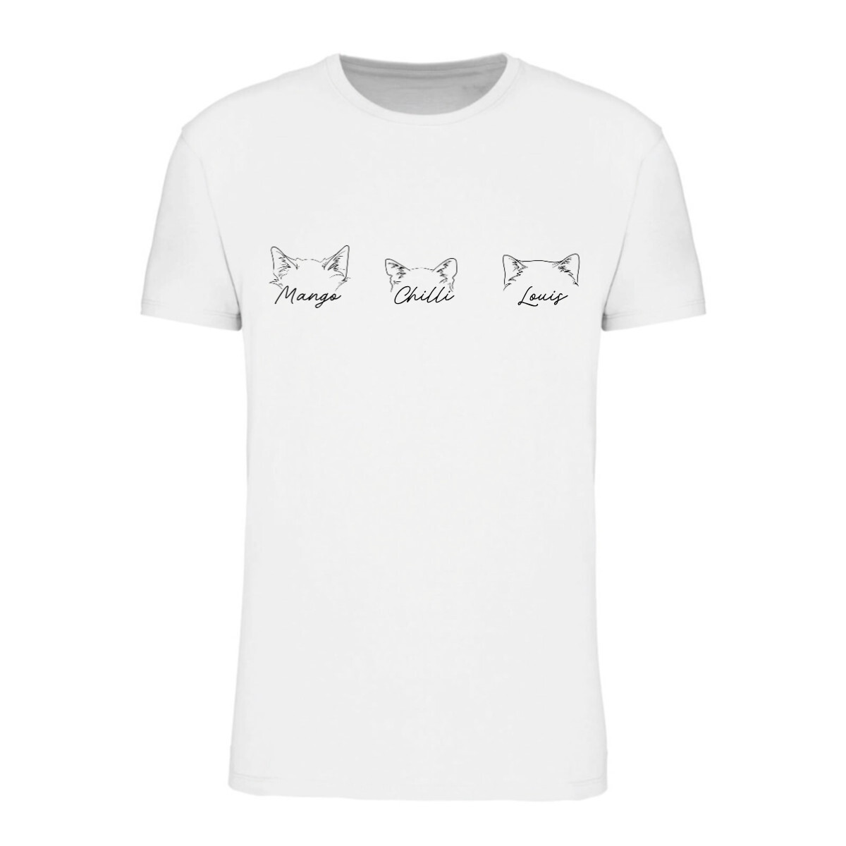 Personalizované pánské tričko se zvířecímí oušky