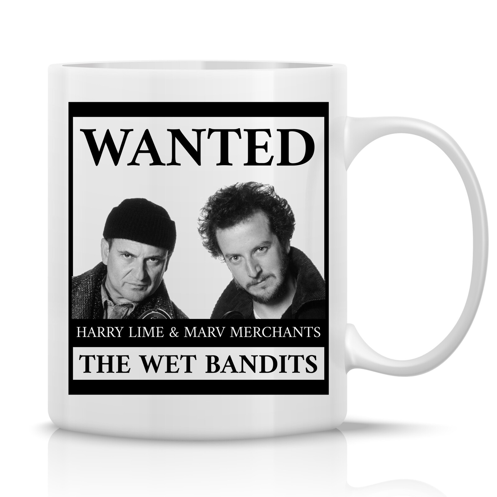 WANTED - klasický bílý keramický hrníček 300 ml