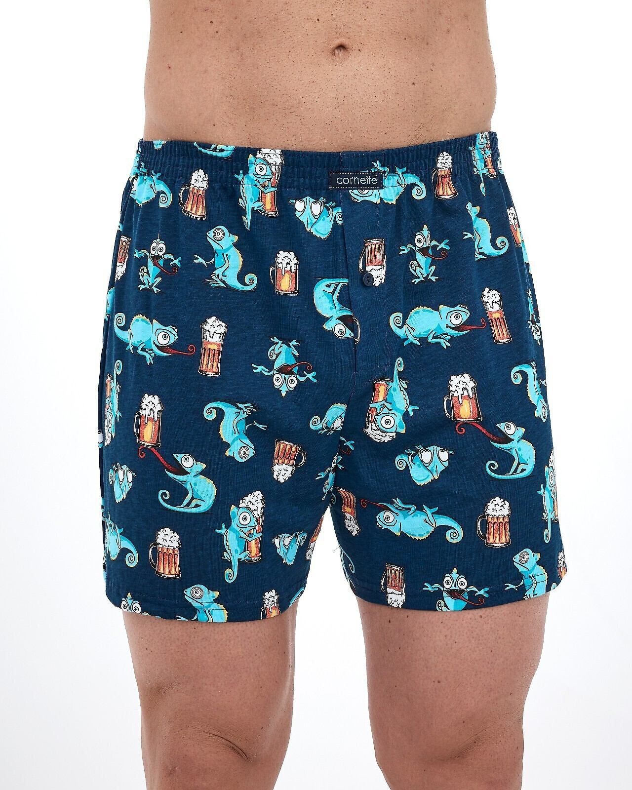 Boxerky Cornette Classic 011/175 3XL-4XL tmavě modrá 3xl