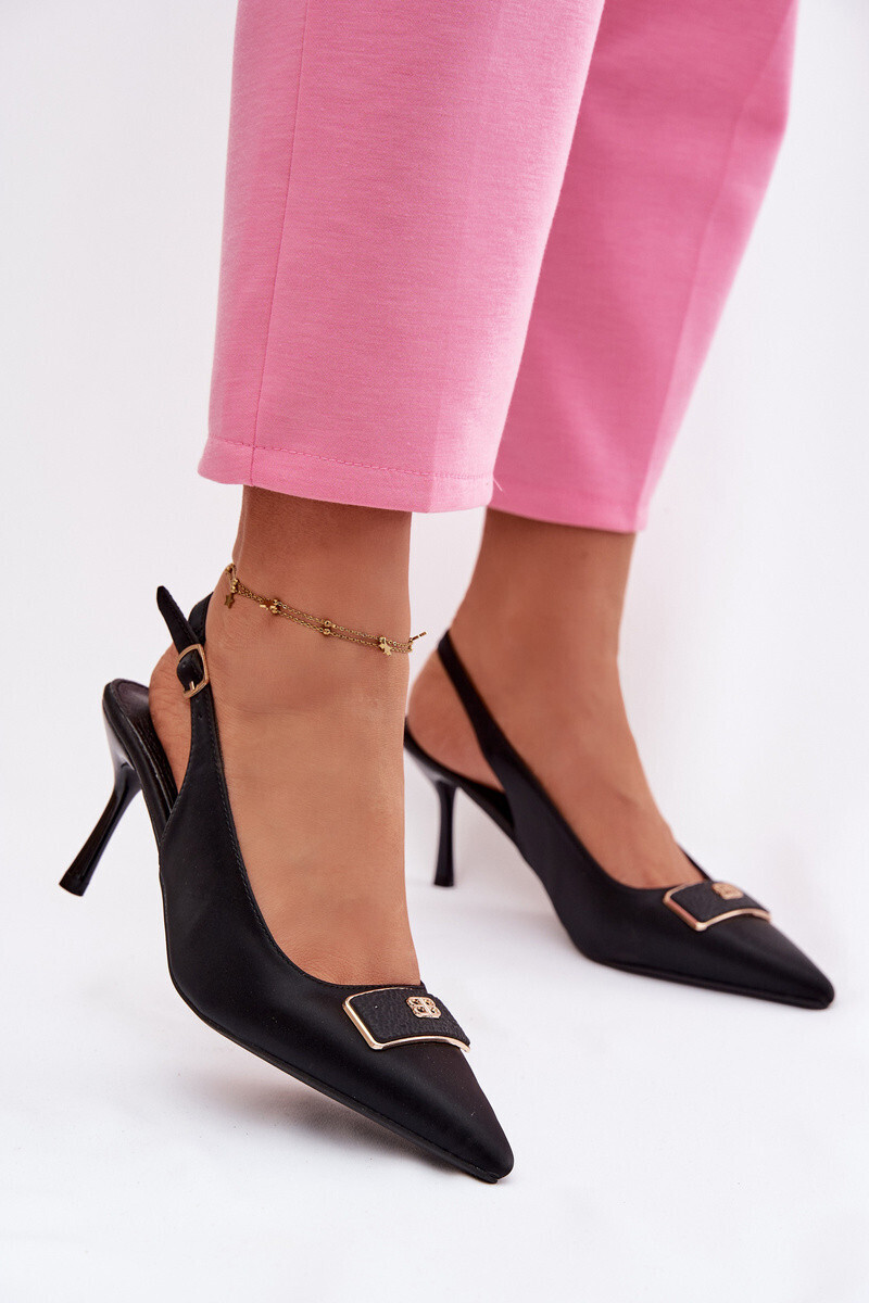 Dámské lodičky Sandály s ozdobným detailem Černé Lurella 36