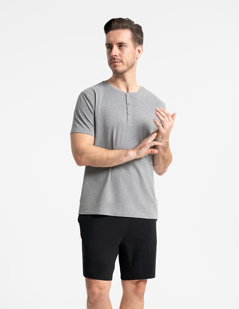 Pyžamo Moraj PDM3700-006 w/r M-4XL šedá melanž XL