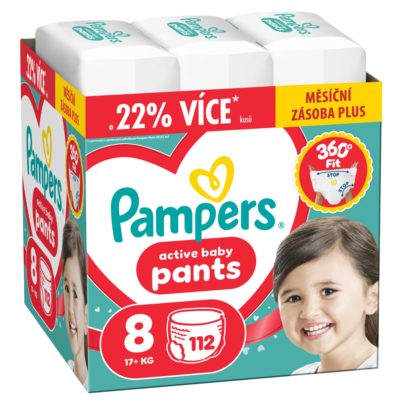 PAMPERS Plienkové nohavičky, Active Baby 110 ks