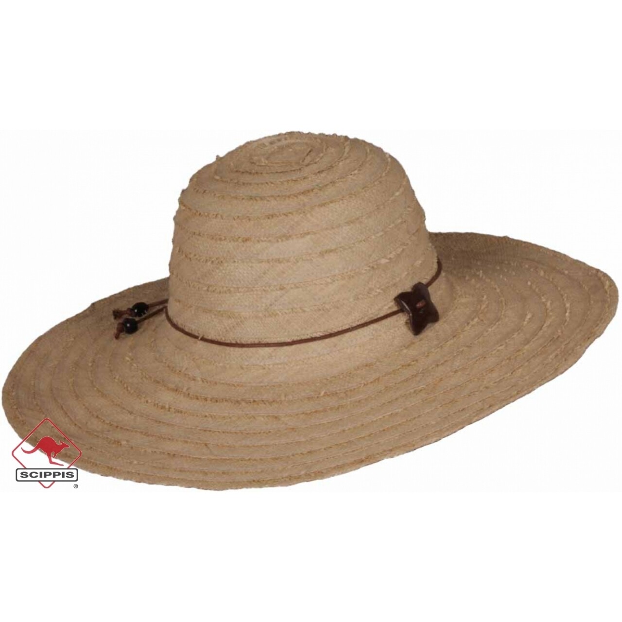 Klobúk slamený Scippis Cate - béžový, L/XL