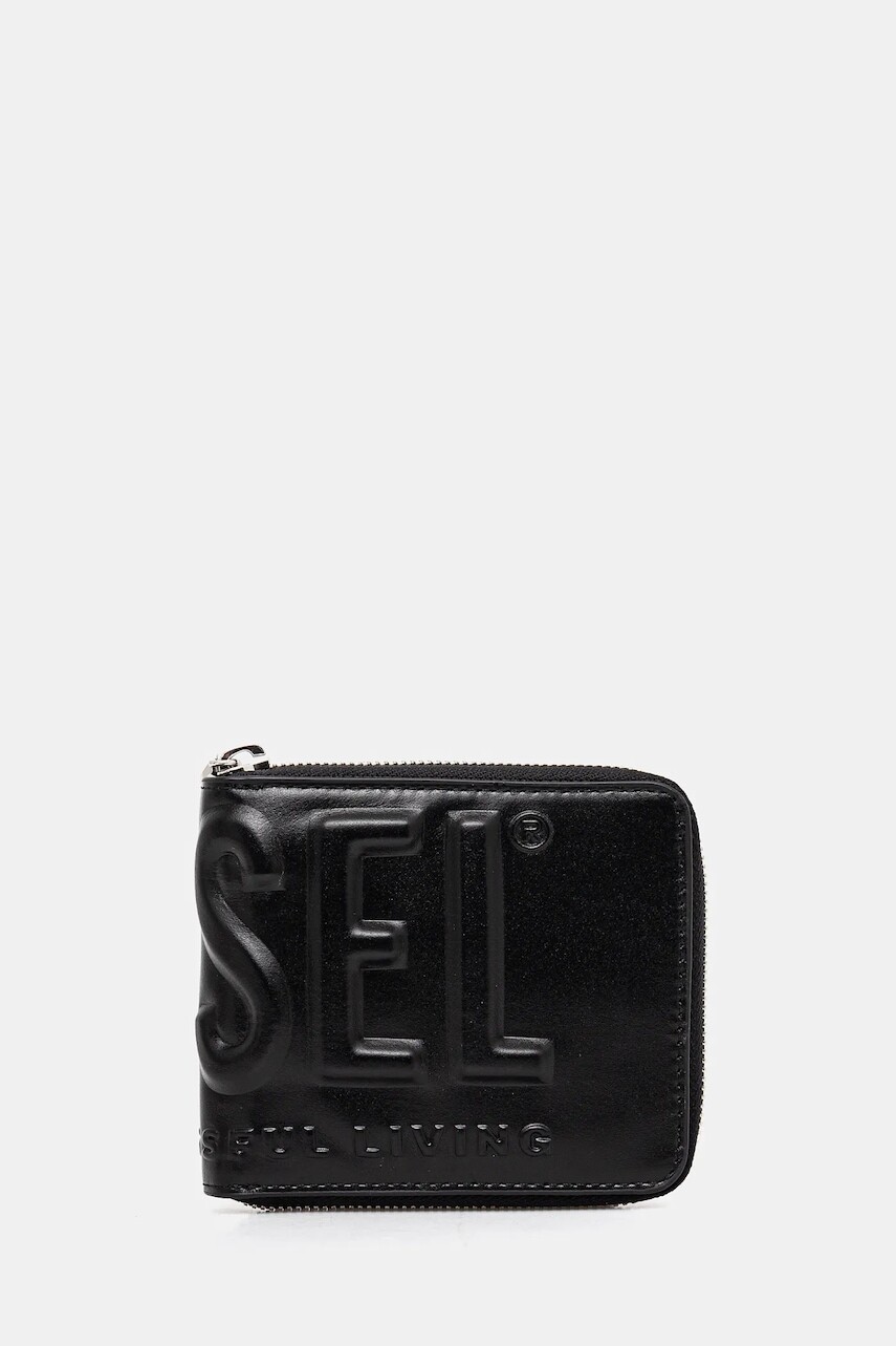 Kožená peňaženka Diesel DSL 3D- BI FOLD COIN ZIP XS