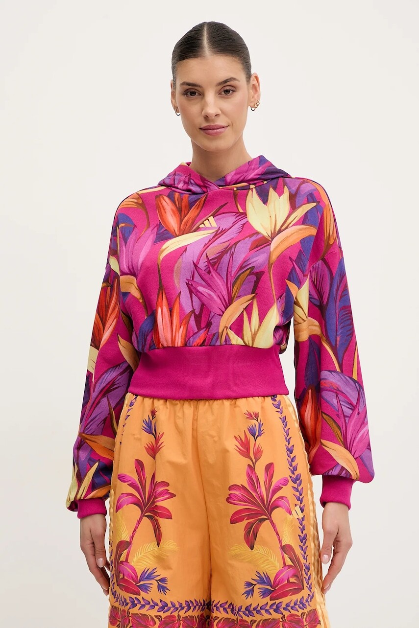 Bavlnená mikina adidas x Farm Rio