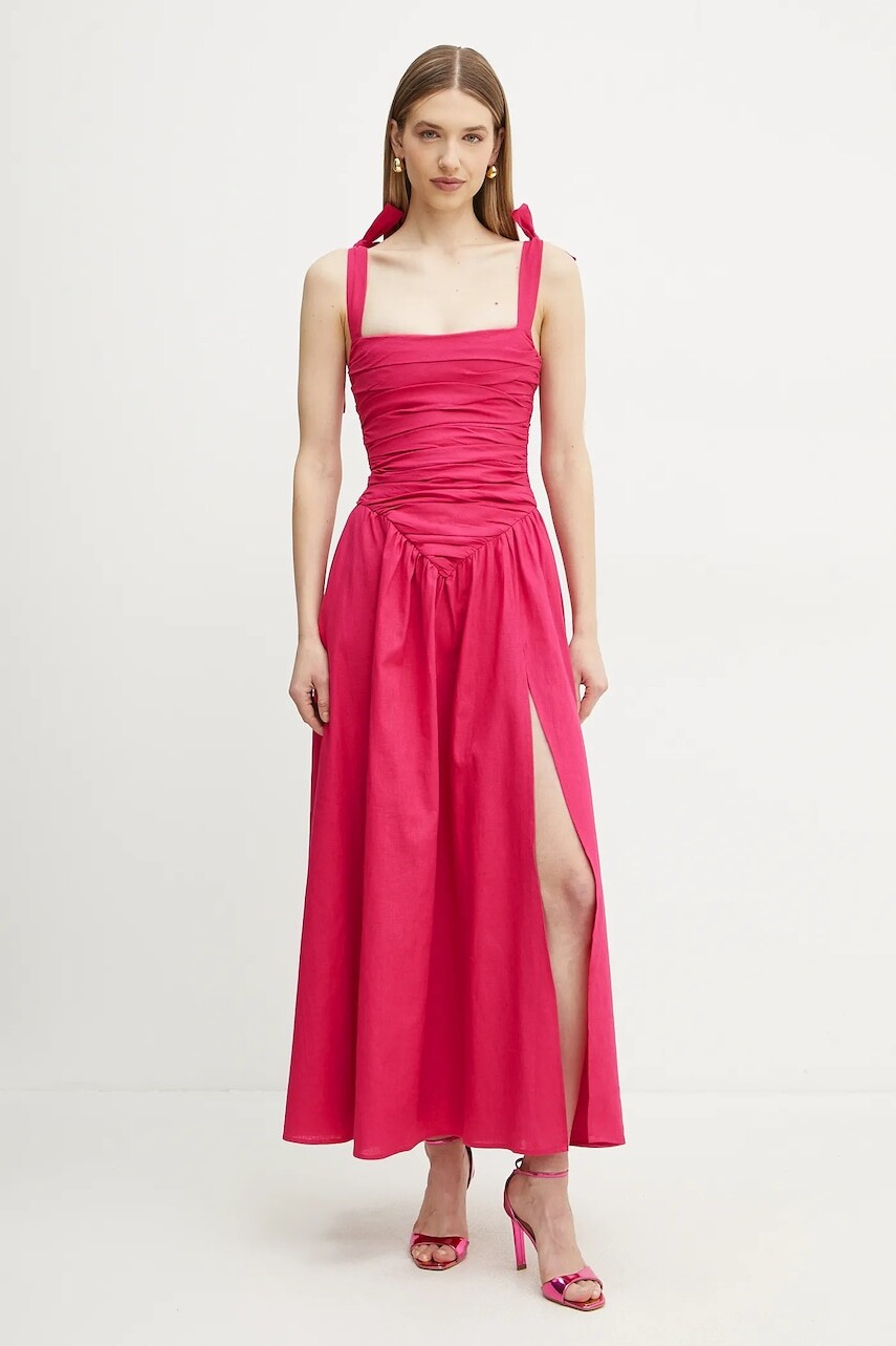 Ľanové šaty Bardot