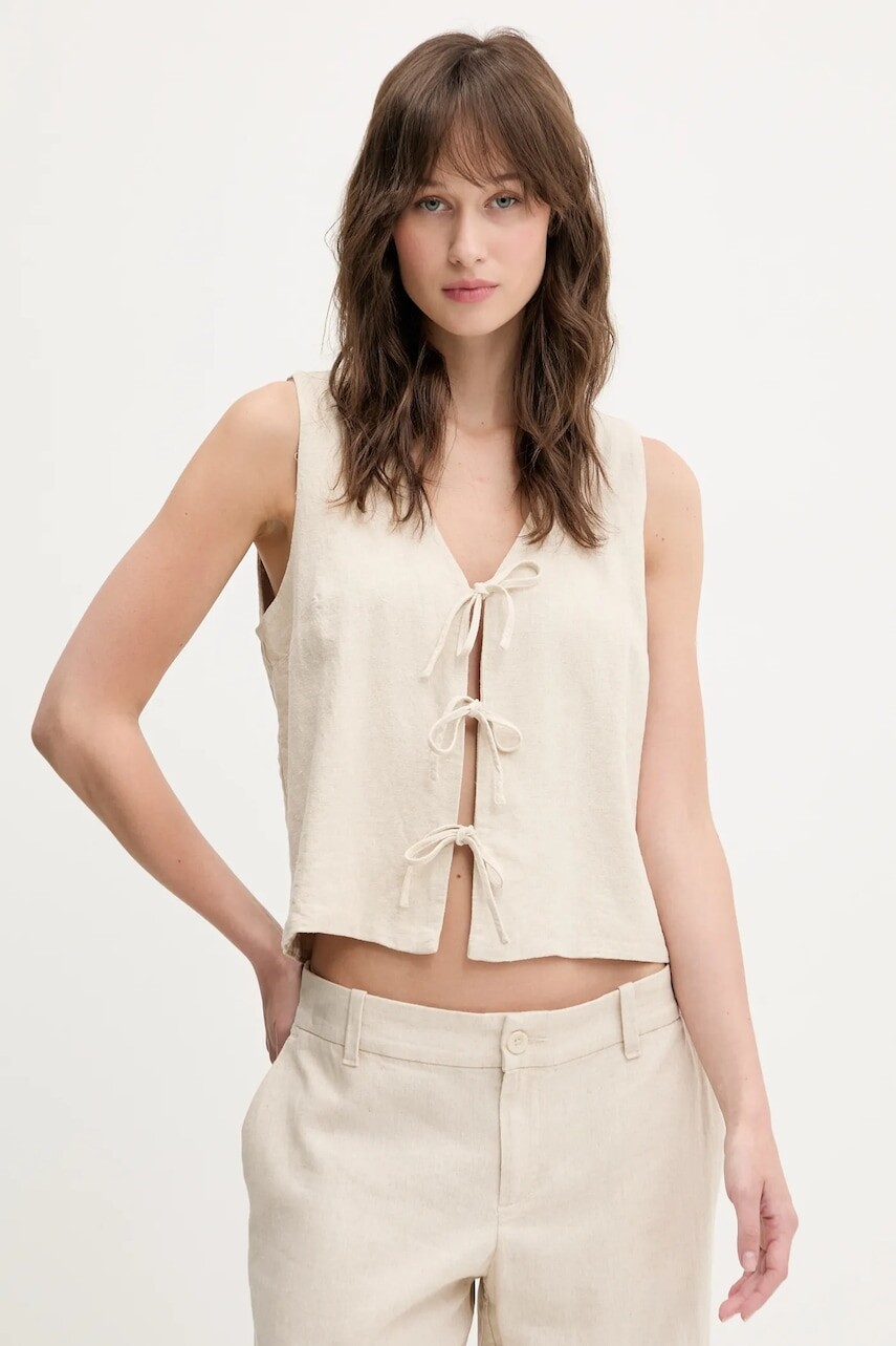 Ľanová vesta Hollister Co.