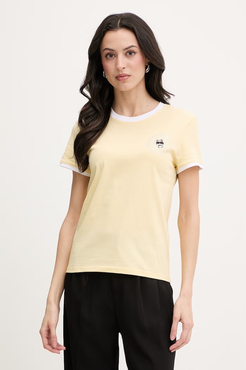 Karl Lagerfeld tričko dámske bavlnené IKON