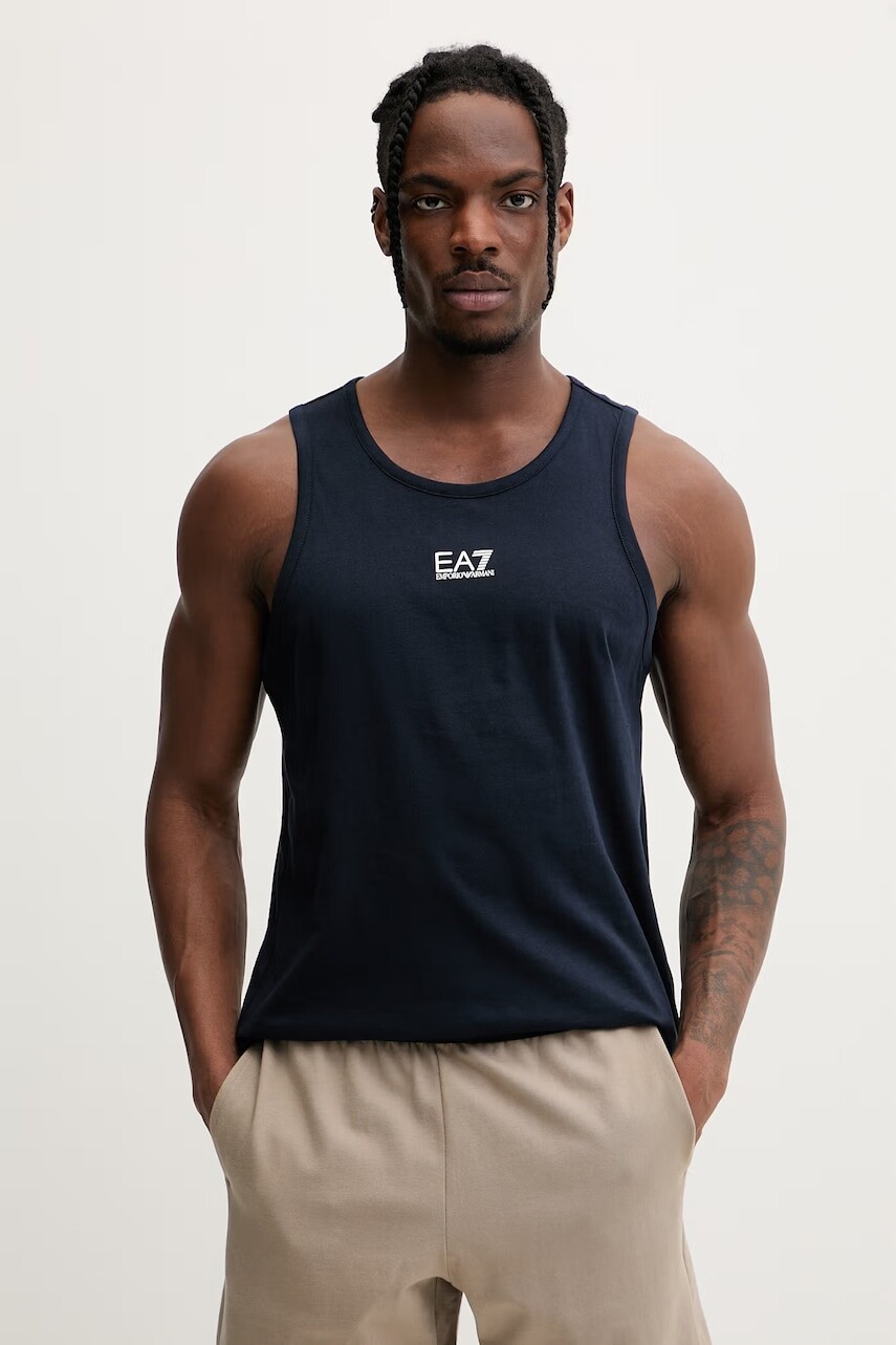 Pánsky bavlnený top EA7 Emporio Armani