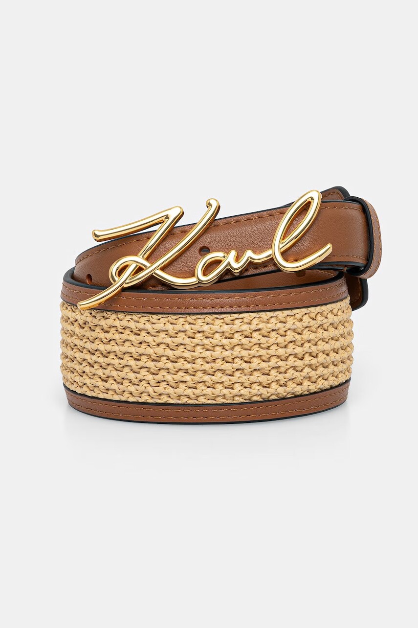 Karl Lagerfeld opasok dámsky z imitácie kože K/SIGNATURE