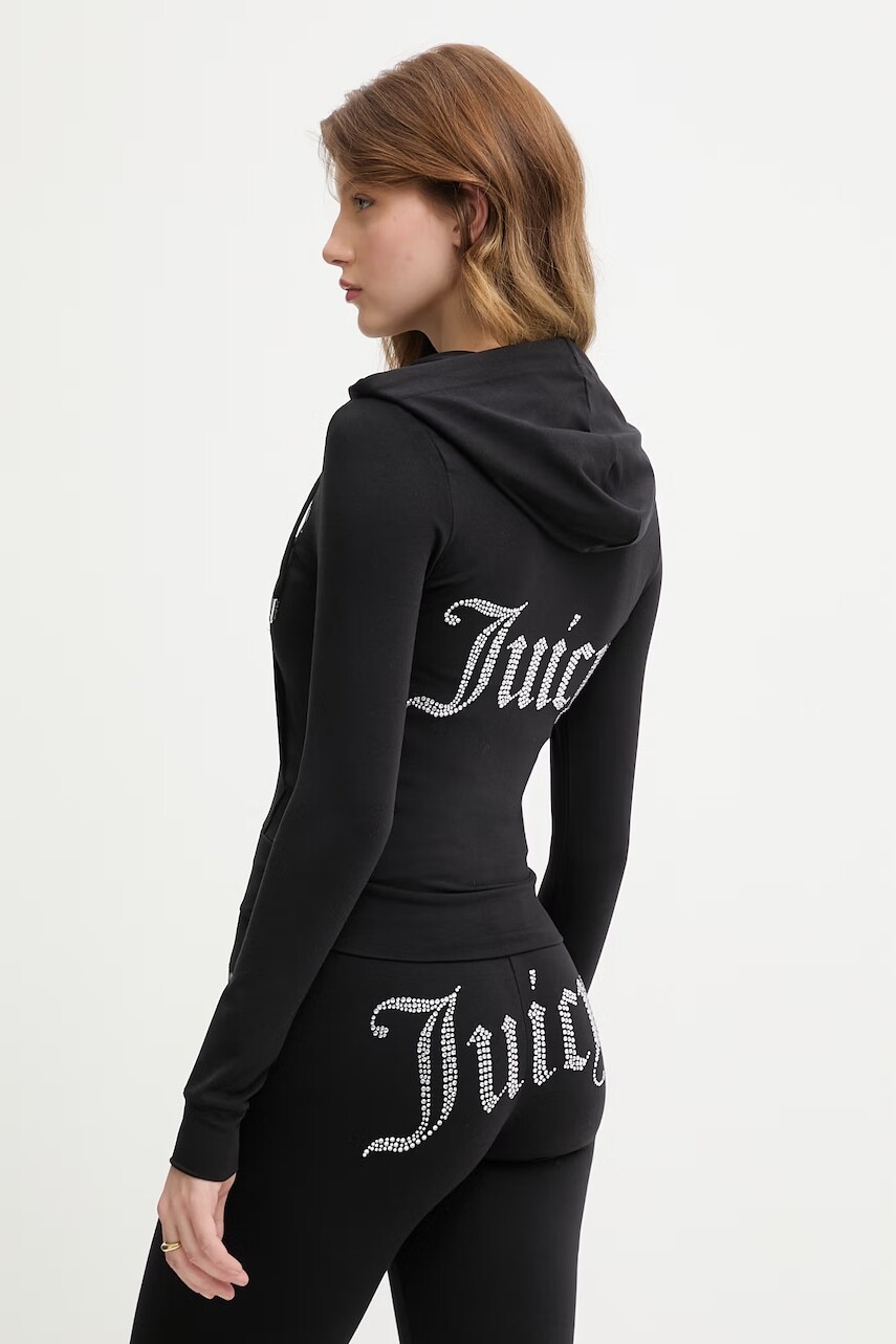 Juicy Couture dámska mikina na zips z bavlny OOLA HOODIE