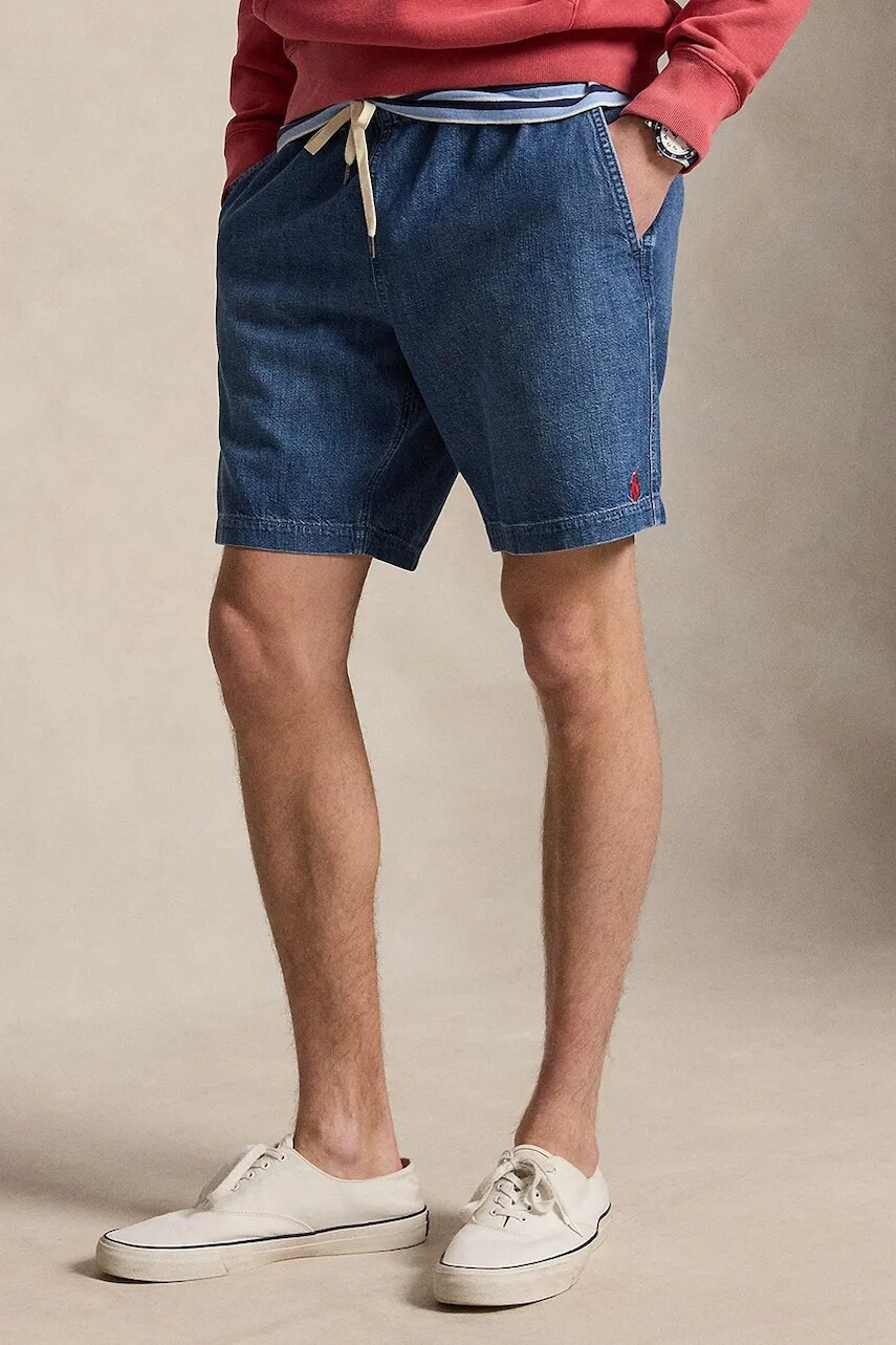 Polo Ralph Lauren pánske džínsové teplákové šortky