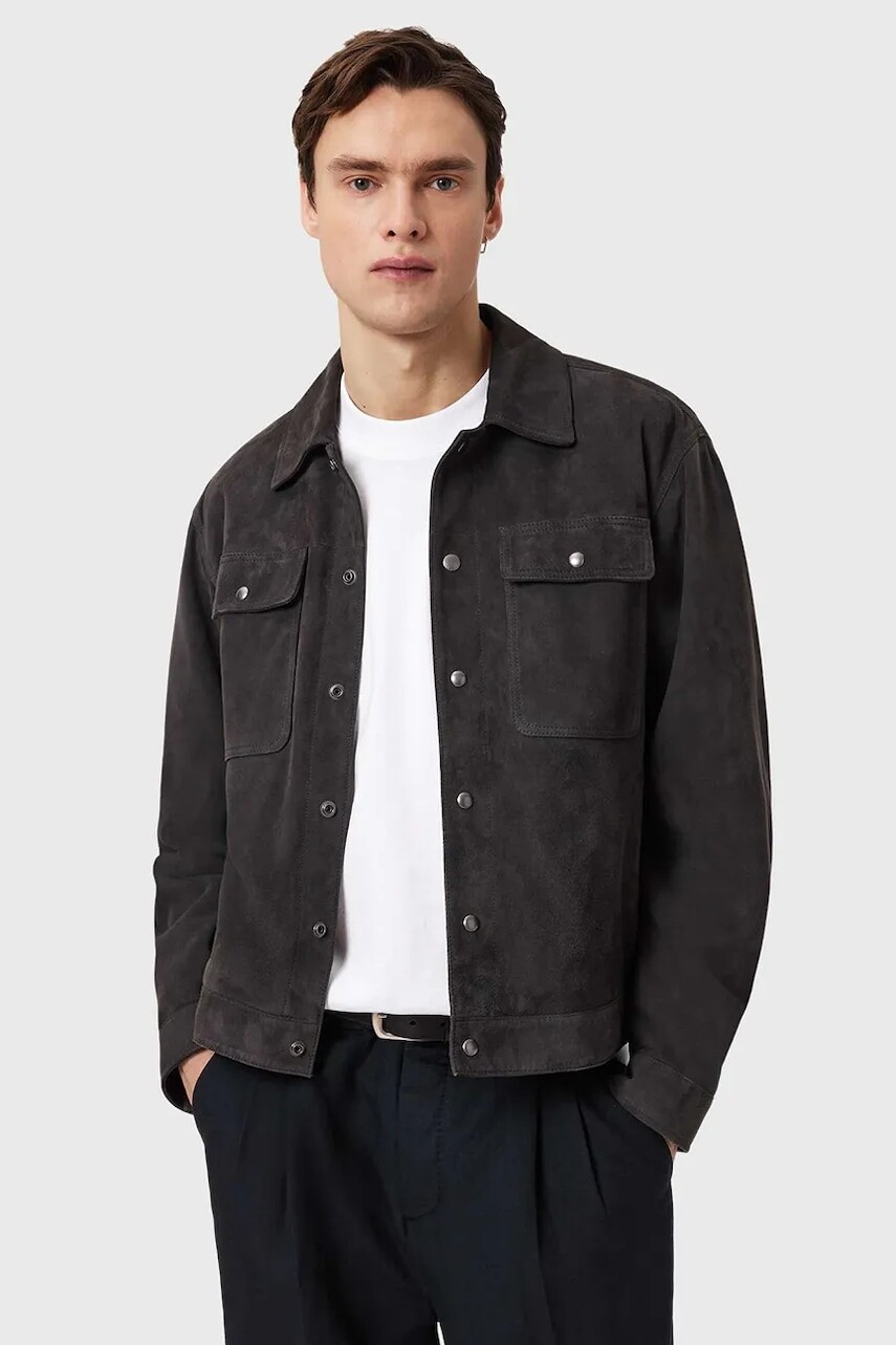 AllSaints pánska semišová bunda SHELTON