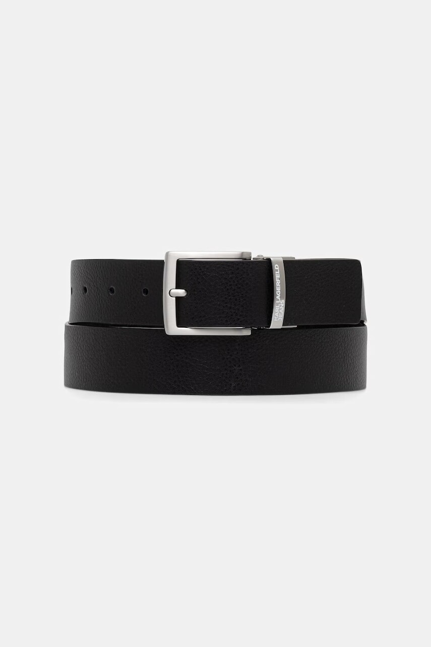 Karl Lagerfeld Jeans pánsky kožený opasok