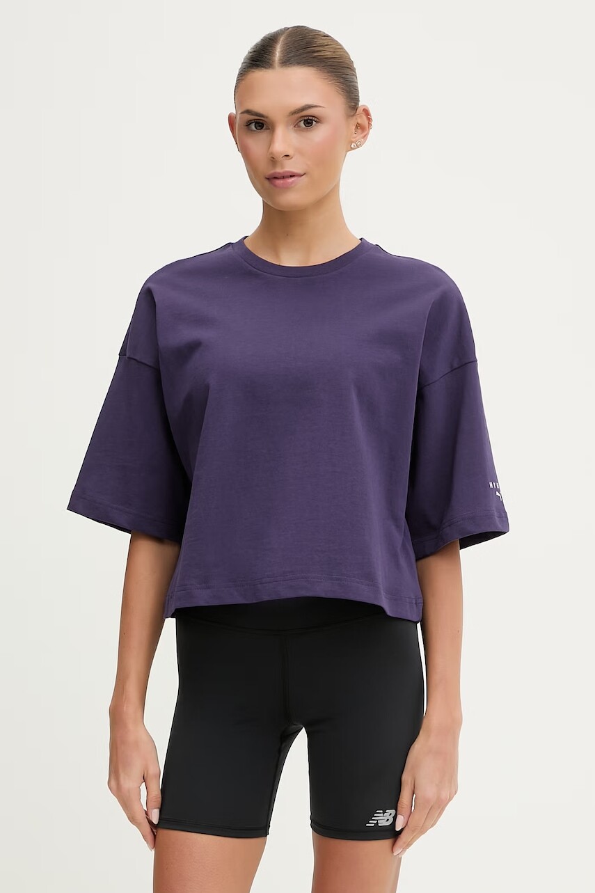 Puma dámske tréningové bavlnené tričko City lifestyle HYROX