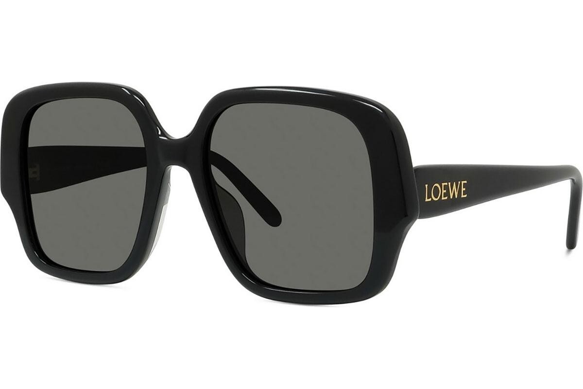 Loewe Slim Black Square Sunglasses - ONE SIZE (54)