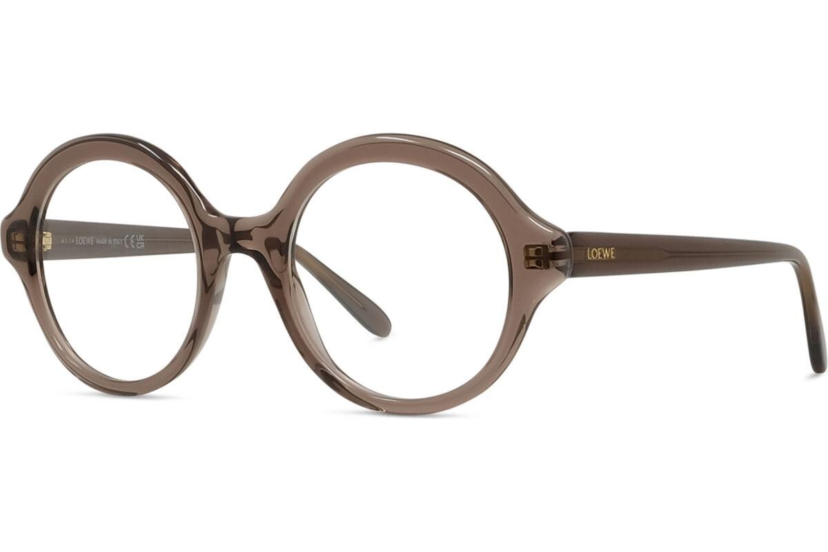 Loewe Slim Brown Round Eyeglasses - ONE SIZE (50)