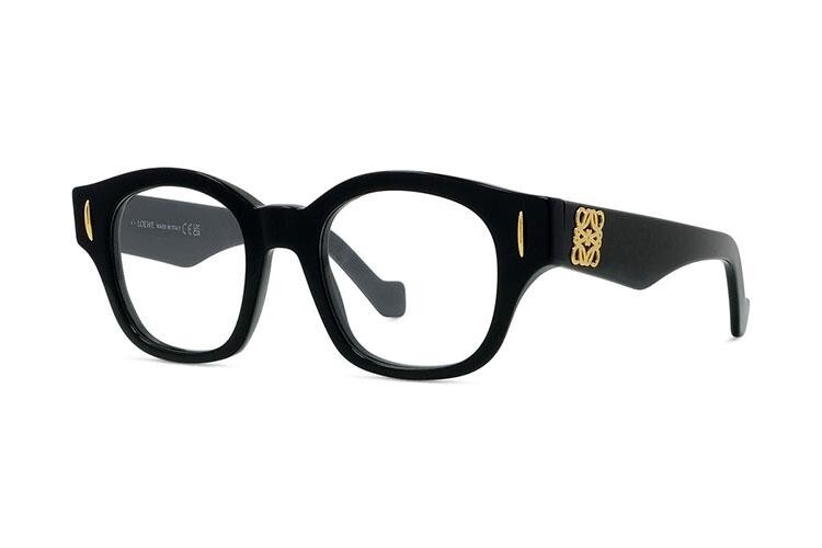 Loewe Anagram Black Geometric Eyeglasses - ONE SIZE (47)
