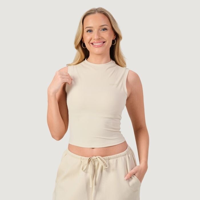 GymBeam Dámsky Top Turtleneck NEO Almond  XS