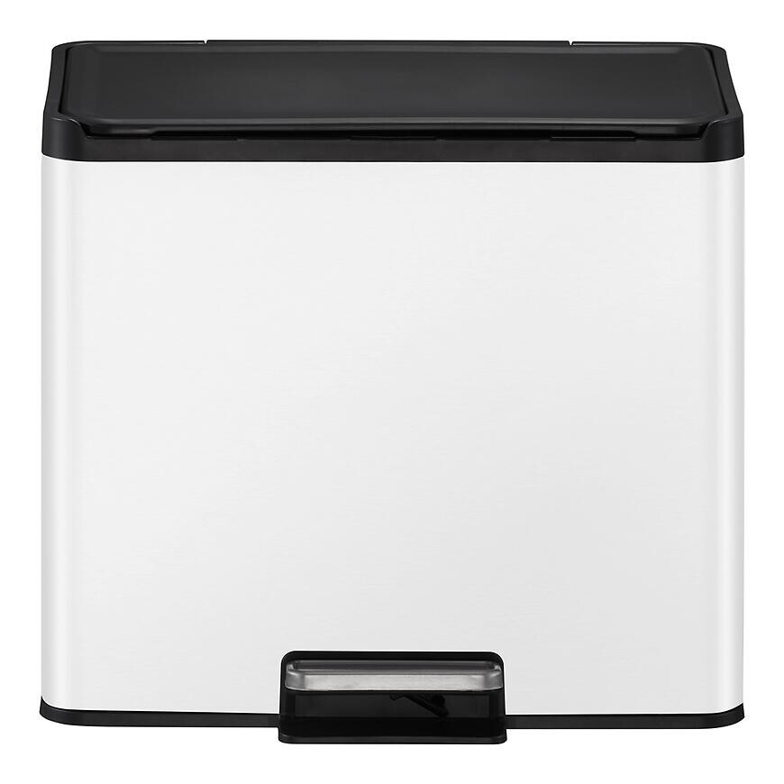 Odpadkový kôš Eko Essential 15+15l biely 822863