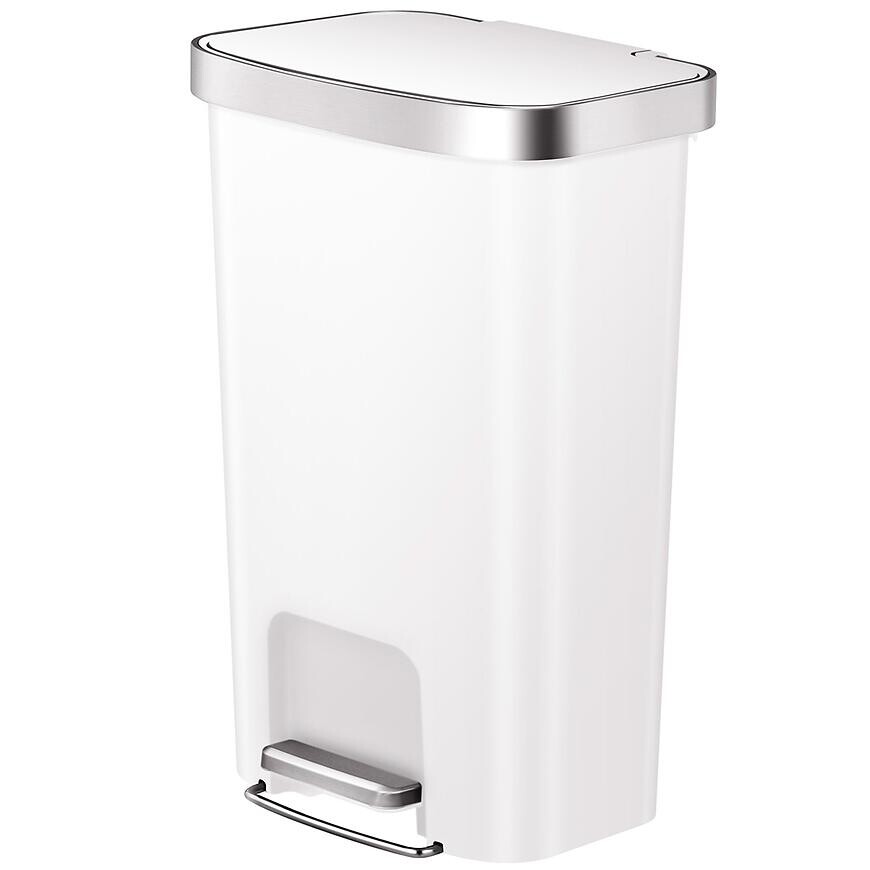 Odpadkový kôš Eko Hana 25+25l biely 625550