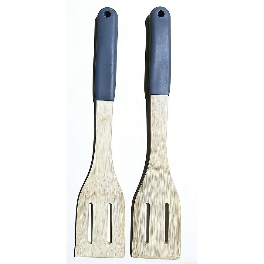 Obracačka s otvormi bambus sivá rukoväť 32*6cm ut03932bs20