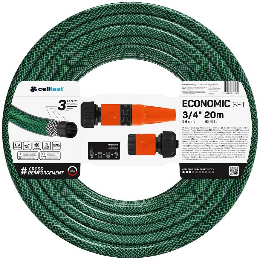 Komplet hadica Economic 3/4 20MB+koncovky 10-102