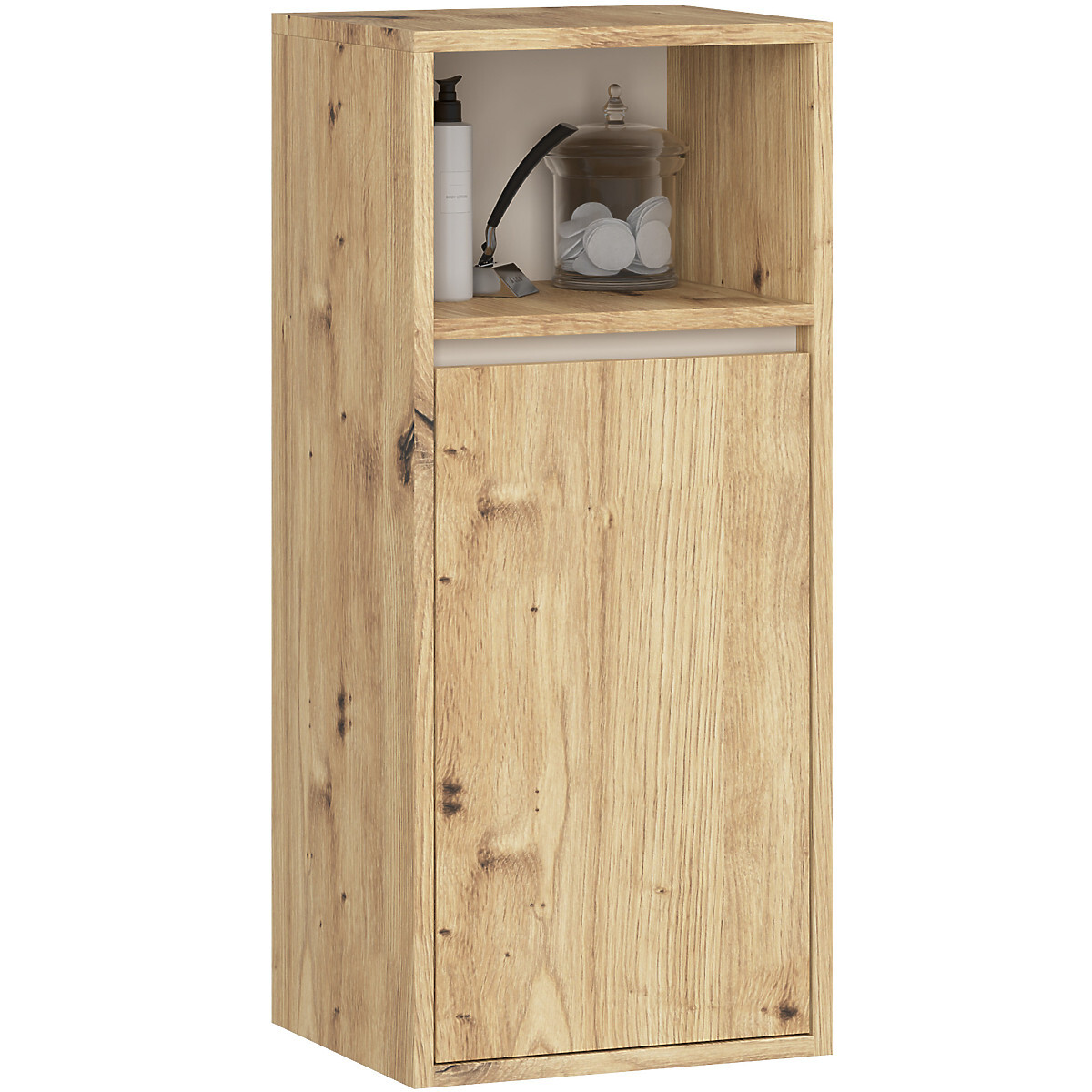 ZÁVESNÁ KÚPEĽŇOVÁ SKRINKA VAMI W35 1D 1W DUB ARTISAN / KAŠMÍR