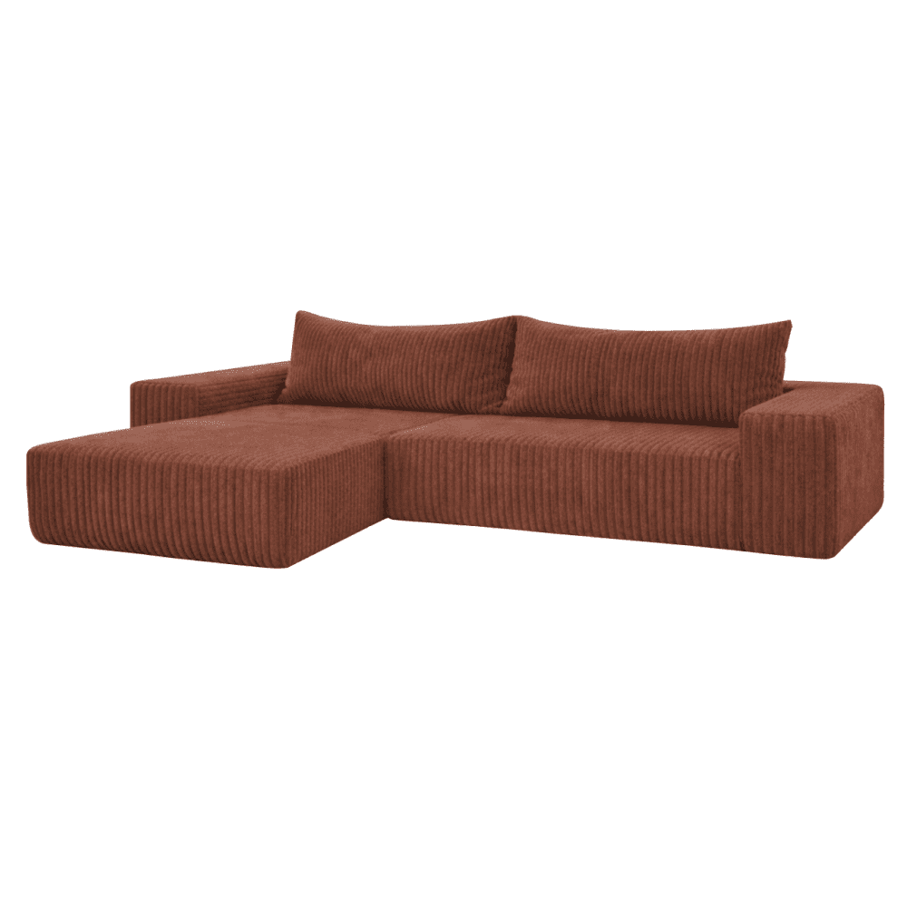 Univerzálna sedacia súprava, hnedá, PREMA ROH UNI