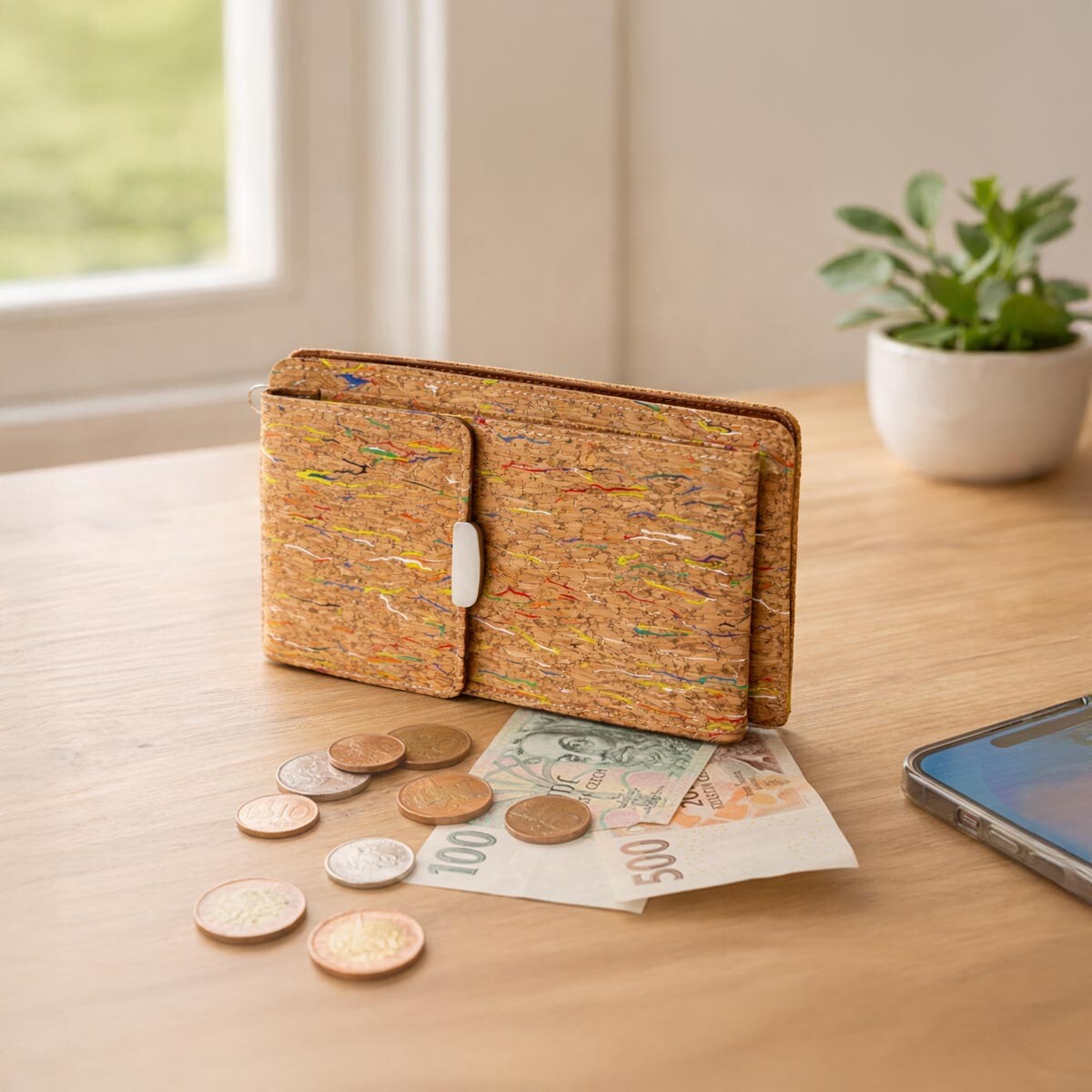 Korkové vrecko na mobil Donna