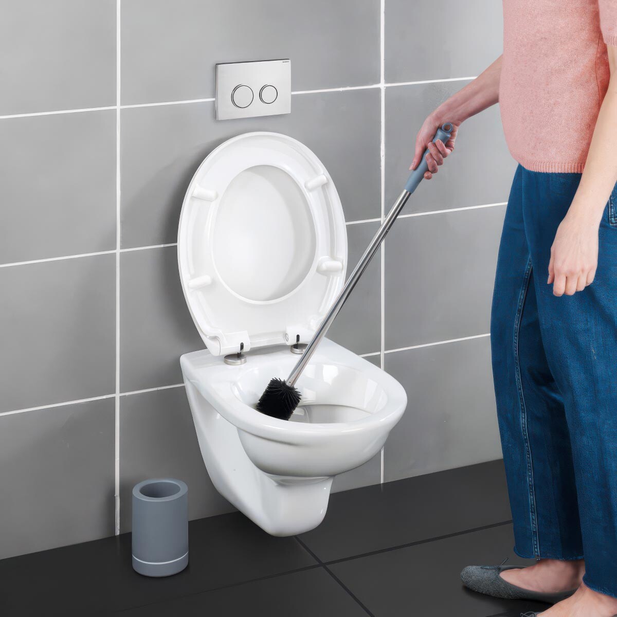 Toaletná kefa, extra dlhá