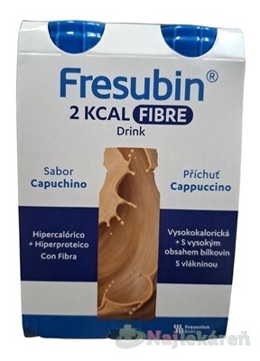 Fresubin 2 KCAL FIBRE DRINK príchuť kapučíno 4x200 ml