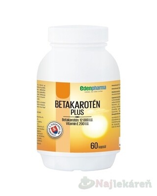 EDENPharma BETAKAROTÉN PLUS 60 kapsúl